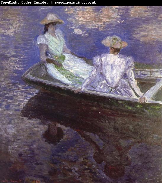 Claude Monet Young Girls in the Rowing Boat